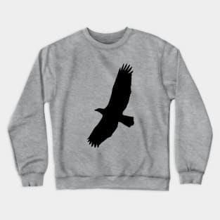 Bald Eagle in Silhouette Flying Crewneck Sweatshirt